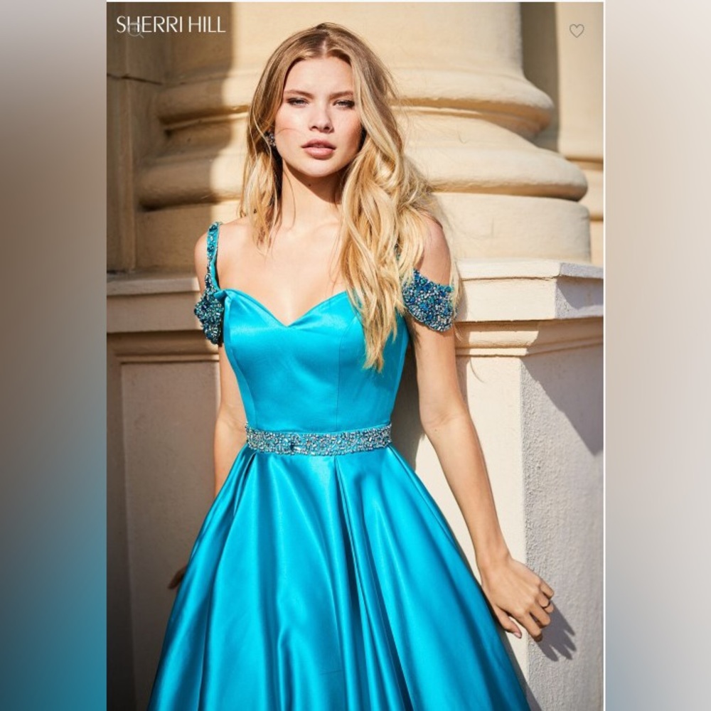 Royal Blue size 8 Sherri Hill ballgown style #51613.
